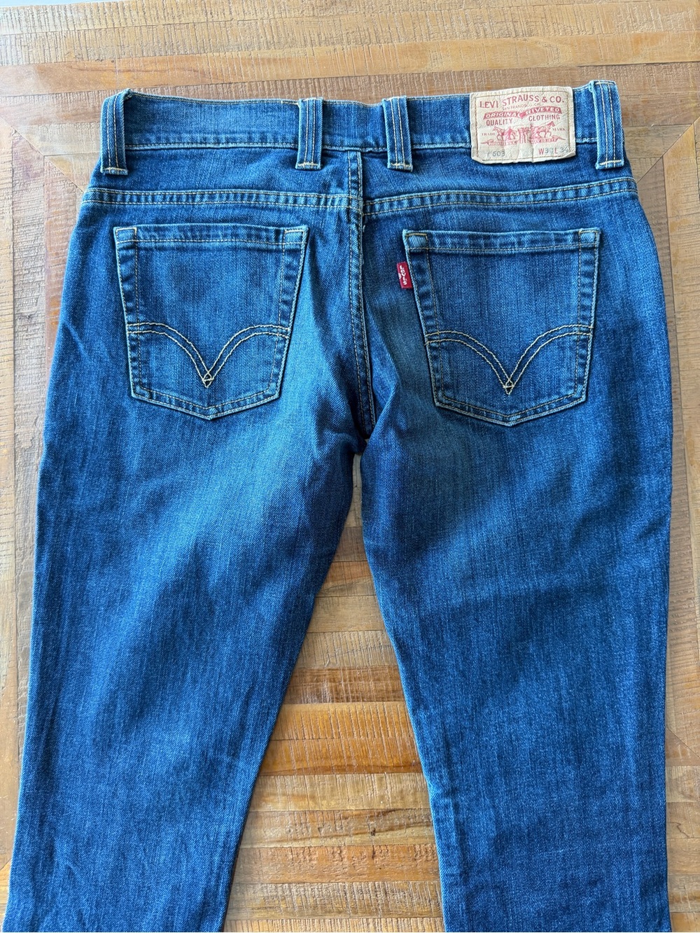 Levi's Dark Blue Slim Straight woman’s Jeans